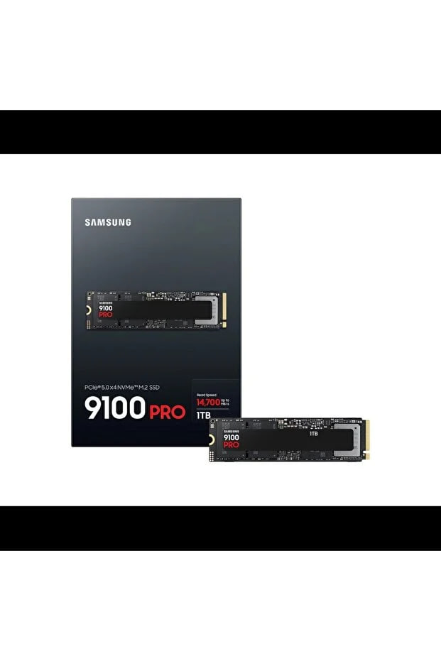 Samsung Mz-Vap1T0Bw, 9100 Pro, 1Tb, 14700/13300, Gen5, Nvme Pcie M.2 2280, Ssd (Türkiye Distributor