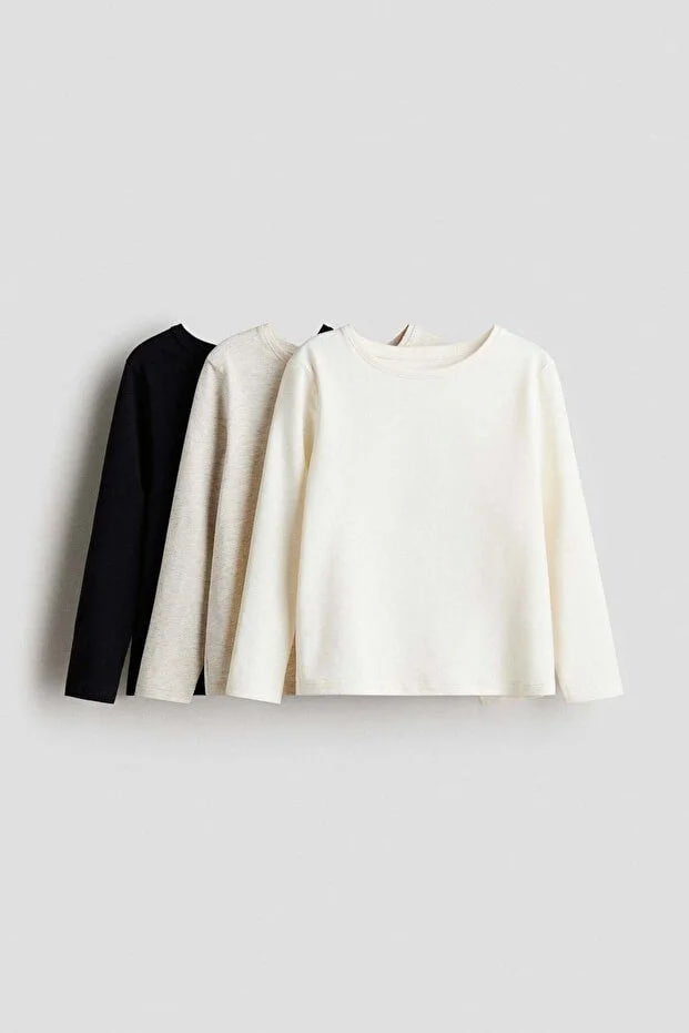 H&M 3-pack long-sleeved tops