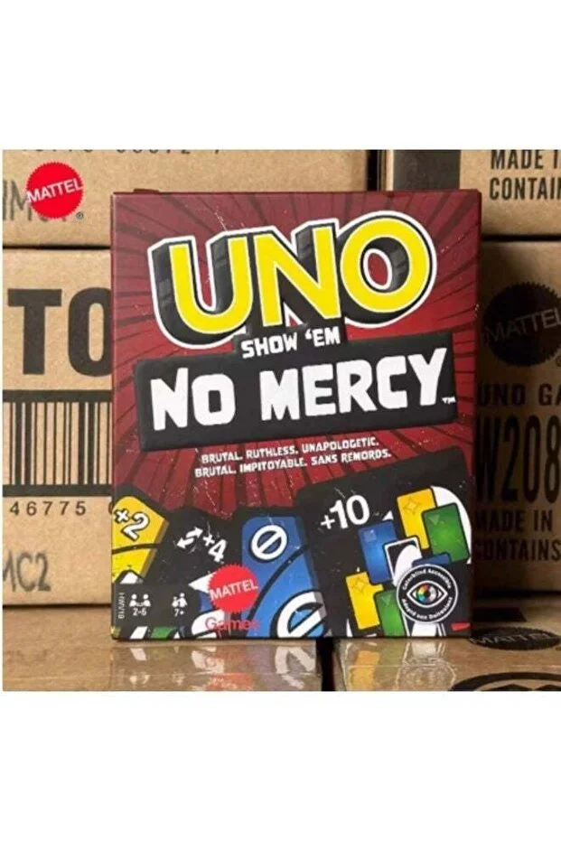 Generic UNO Show 'em No Mercy - Twist to Classic Card Game with Draw 10, Stacking, Swapping & Mercy Rule, Id